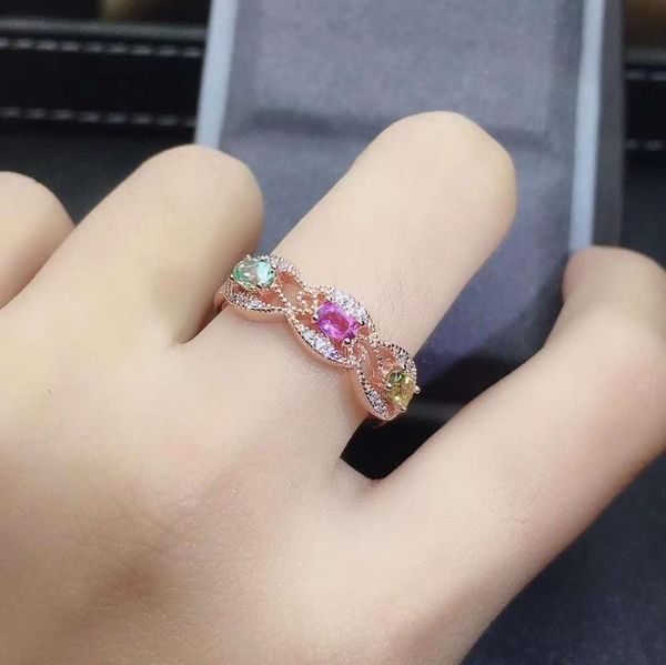 cluster rings anniversary ring pure natural and real tourmaline 925 sterling silver fine jewelry for men or women, Golden;silver
cluster rings anniversary ring pure natural and real tourmaline 925 sterling silver fine jewelry for men or women, Golden;silver