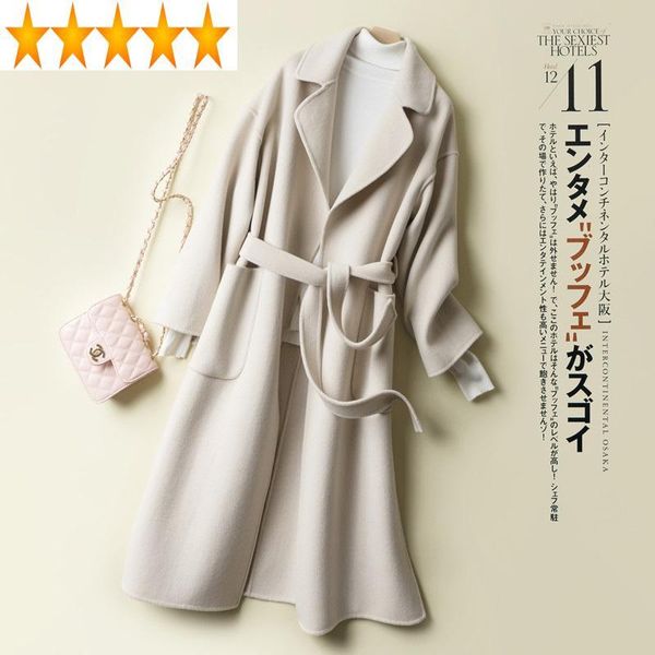 women's wool & blends 2021 coat autumn female korean long jacket women overcoat cashmere ladies coats abrigos mujer elegante 1888 kj287, Black
women's wool & blends 2021 coat autumn female korean long jacket women overcoat cashmere ladies coats abrigos mujer elegante 1888 kj287, Black
