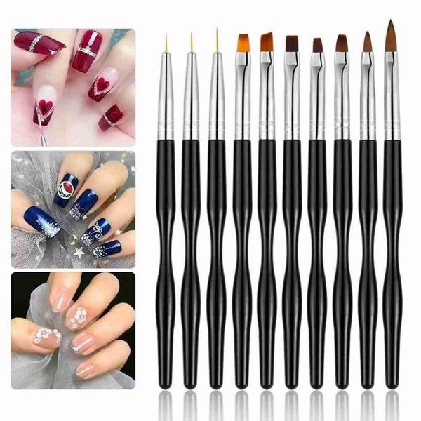 nail art kits 10-piece brush set, black rod, small waist, painted nib polished design, u kit pull line pen, cross-border tool
nail art kits 10-piece brush set, black rod, small waist, painted nib polished design, u kit pull line pen, cross-border tool
