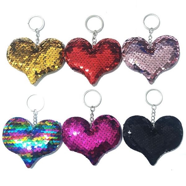 keychains the light peach heart key pendant cars bags fashionable sequins heart-shaped accessories, Silver
keychains the light peach heart key pendant cars bags fashionable sequins heart-shaped accessories, Silver