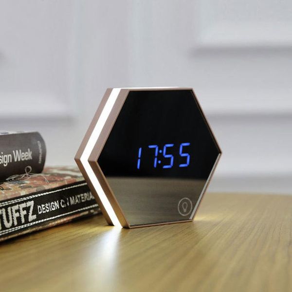 other clocks & accessories digital alarm clock led night light saat mirror table desksnooze multifunction display for home o
other clocks & accessories digital alarm clock led night light saat mirror table desksnooze multifunction display for home o
