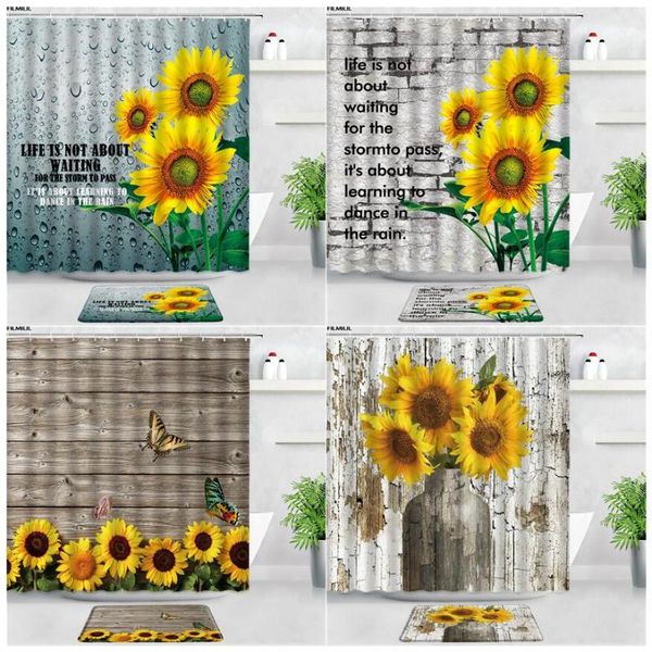 shower curtains filmilil creative sunflower bath mat set yellow flowers retro wood grain decor door rug bathroom non-slip carpet
shower curtains filmilil creative sunflower bath mat set yellow flowers retro wood grain decor door rug bathroom non-slip carpet