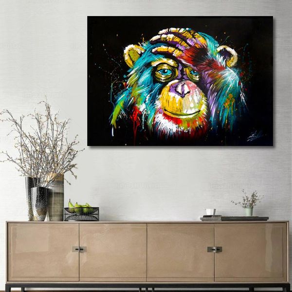 paintings thinking monkey wall art canvas print abstract animal poster painting home decor picture for living room
paintings thinking monkey wall art canvas print abstract animal poster painting home decor picture for living room