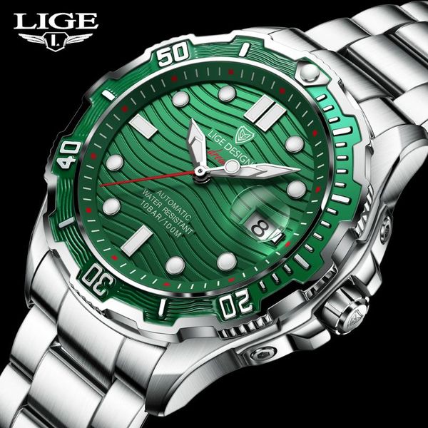 wristwatches lige 2021 fashion men's watch wristwatch business dress simple mechanical watches relogio masculino gifts, Slivery;brown
wristwatches lige 2021 fashion men's watch wristwatch business dress simple mechanical watches relogio masculino gifts, Slivery;brown