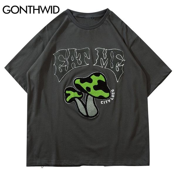 gonthwid tshirts embroidery mushroom patchwork short sleeve tees shirts streetwear hip hop harajuku casual cotton loose 210707, White;black
gonthwid tshirts embroidery mushroom patchwork short sleeve tees shirts streetwear hip hop harajuku casual cotton loose 210707, White;black
