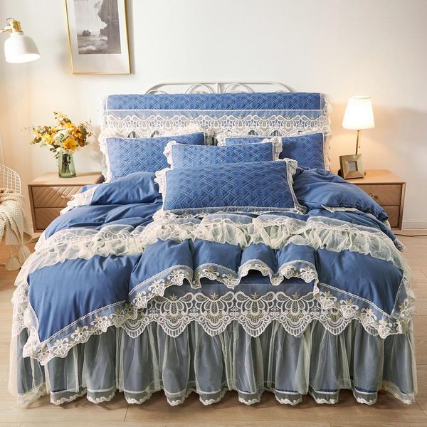 bedding sets luxury korean princess style white lace edge set double duvet cover 1.5m 1.8m 2m bed skirt pillowcases bedside
bedding sets luxury korean princess style white lace edge set double duvet cover 1.5m 1.8m 2m bed skirt pillowcases bedside