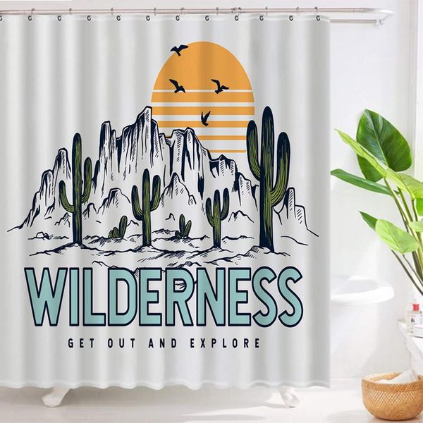 retro style wilderness shower curtain waterproof fabric curtains 72 x 72 inch
retro style wilderness shower curtain waterproof fabric curtains 72 x 72 inch