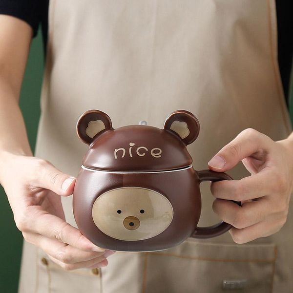 mugs product cute cartoon bear coffee ceramic mug with lid spoon personalized water cup a holiday gift for relatives and friends
mugs product cute cartoon bear coffee ceramic mug with lid spoon personalized water cup a holiday gift for relatives and friends