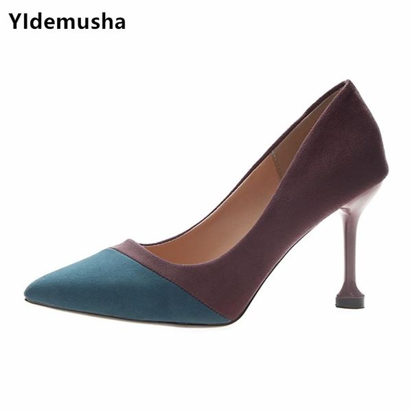 yidemusha 2021 spring women shoes pointed toe pumps suede casual dress pu high heels boat wedding tenis feminino, Black
yidemusha 2021 spring women shoes pointed toe pumps suede casual dress pu high heels boat wedding tenis feminino, Black