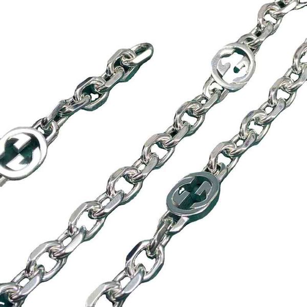 chain necklace old interlocking thick strip versatile men's and women's clavicle couple sweater jewellry online, Golden;silver
chain necklace old interlocking thick strip versatile men's and women's clavicle couple sweater jewellry online, Golden;silver