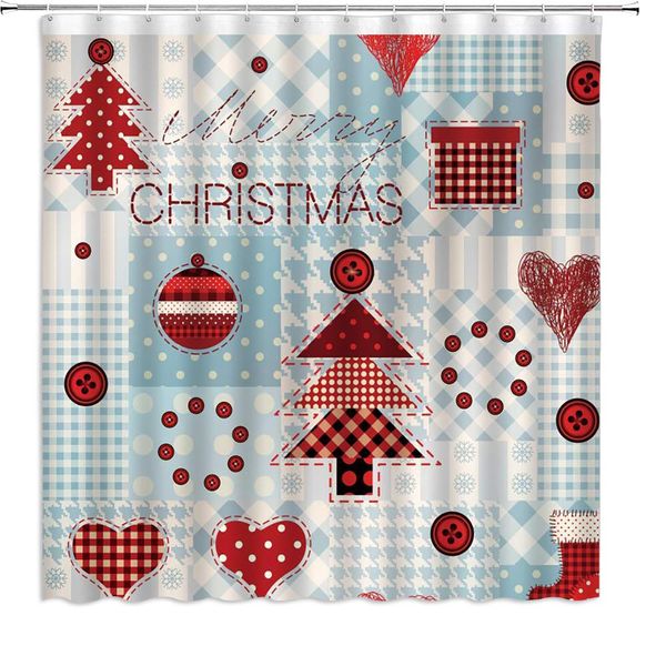 christmas theme shower curtain red lattice button christmas tree love boots stitching geometric pattern,70x70 inch polyester
christmas theme shower curtain red lattice button christmas tree love boots stitching geometric pattern,70x70 inch polyester