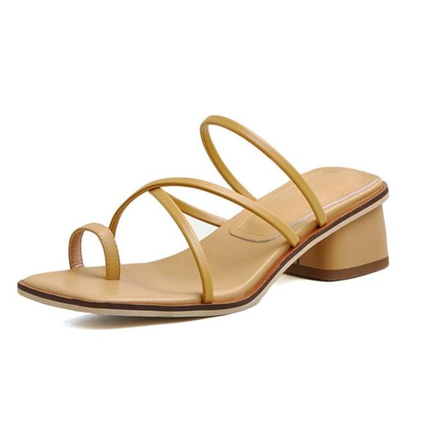 genuine leather cross strap women's slippers concise shallow thick heels pumps summer casual office lady shoes woman, Black
genuine leather cross strap women's slippers concise shallow thick heels pumps summer casual office lady shoes woman, Black