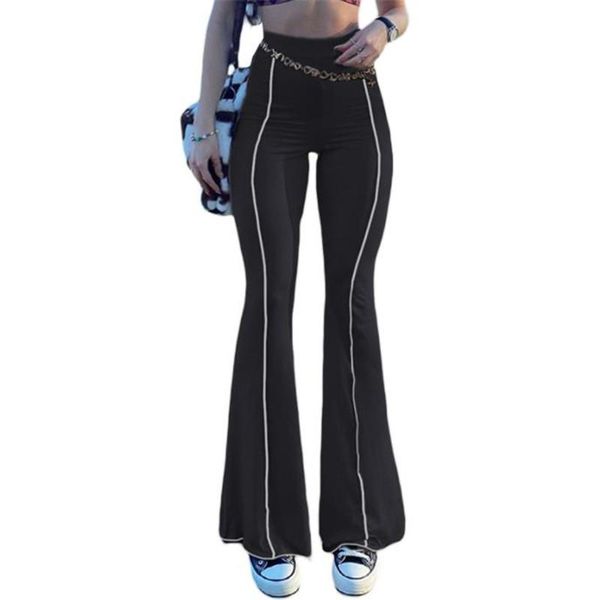 women's pants & capris 2021 womens casual trousers adults high waist flared long bell-bottomed wide leg stretch, Black;white
women's pants & capris 2021 womens casual trousers adults high waist flared long bell-bottomed wide leg stretch, Black;white
