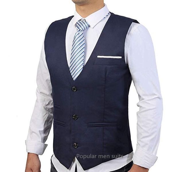 men's vests arrival formal business slim fit v-neck solid single-breasted vest suit waistcoat, Black;white
men's vests arrival formal business slim fit v-neck solid single-breasted vest suit waistcoat, Black;white