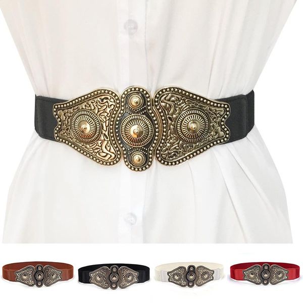 fashion women wide belt retro ethnic metal buckle waistband clothes accessory for belts, Black;brown
fashion women wide belt retro ethnic metal buckle waistband clothes accessory for belts, Black;brown