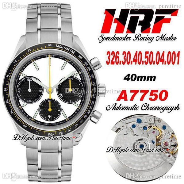 hrf racing master eta a7750 automatic chronograph mens watch white black dial satch stainless steel bracelet super edition 326.30.40.50.04.0, Slivery;brown 
hrf racing master eta a7750 automatic chronograph mens watch white black dial satch stainless steel bracelet super edition 326.30.40.50.04.0, Slivery;brown