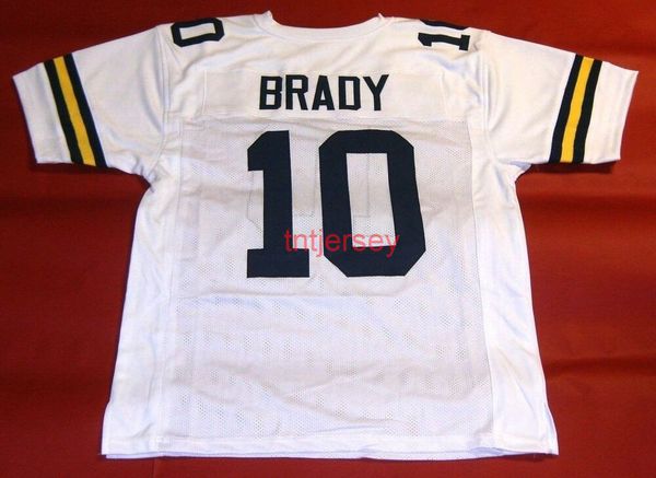 custom tom brady michigan wolverines white jersey stitched add any name number, Black
custom tom brady michigan wolverines white jersey stitched add any name number, Black