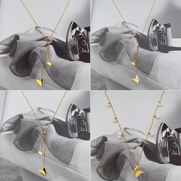 chains lanruisha simple animal butterfly stainless steel women's necklace with different styles of classic fashion jewelry, Silver
chains lanruisha simple animal butterfly stainless steel women's necklace with different styles of classic fashion jewelry, Silver