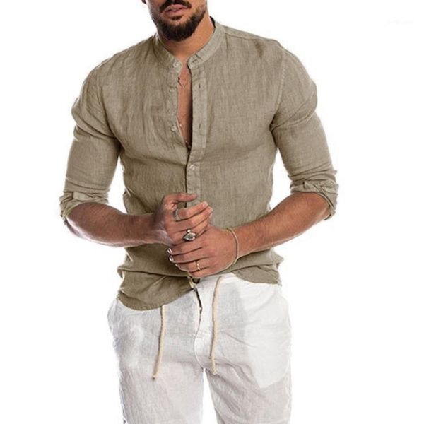 men's casual shirts 4# o-neck button solid beach long sleeve blouse cotton linen slim fit baggy loose, White;black
men's casual shirts 4# o-neck button solid beach long sleeve blouse cotton linen slim fit baggy loose, White;black