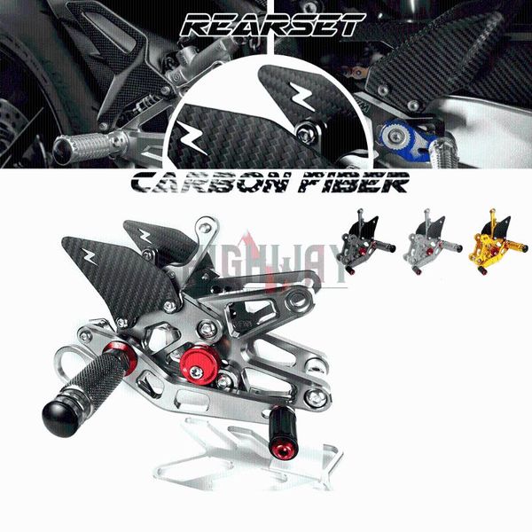 pedals motorcycle cnc & carbon fiber footrest rear sets adjustable rearset foot pegs for s1000rr s1000r s1000 r/rr 2009-2014
pedals motorcycle cnc & carbon fiber footrest rear sets adjustable rearset foot pegs for s1000rr s1000r s1000 r/rr 2009-2014