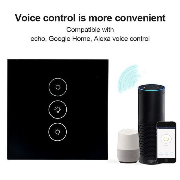 smart home control electrical switch accessories eu standard work with alexa google panel wall 1/2/3 gang wifi light
smart home control electrical switch accessories eu standard work with alexa google panel wall 1/2/3 gang wifi light