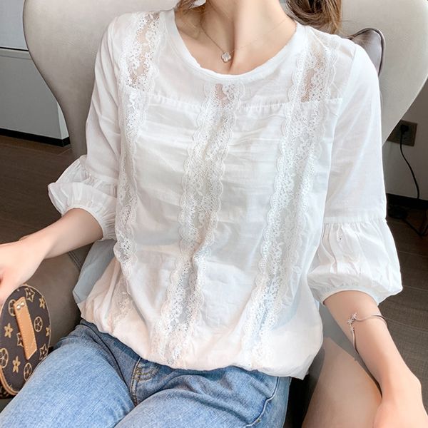 women's blouses & shirts spring sweet solid white chiffon shirt 3/4 sleeved lantern sleeve lace patchwork casual j8zy
women's blouses & shirts spring sweet solid white chiffon shirt 3/4 sleeved lantern sleeve lace patchwork casual j8zy