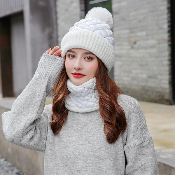 beanie/skull caps fashion autumn winter women's hat knitted wool warm scarf thick windproof balaclava multi functional set for wome, Blue;gray
beanie/skull caps fashion autumn winter women's hat knitted wool warm scarf thick windproof balaclava multi functional set for wome, Blue;gray
