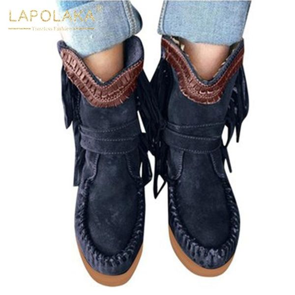 boots lapolaka 2021 large size 43 platform comfy snow woman shoes plush slip-on spring autumn women, Black
boots lapolaka 2021 large size 43 platform comfy snow woman shoes plush slip-on spring autumn women, Black