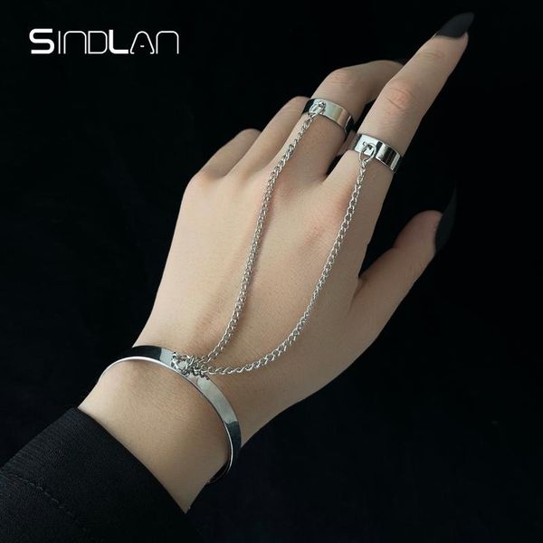 charm bracelets sindlan punk silver color wrist bracelet for women hip hop geometric chain with rings couple emo 2021 fashioin jewelry pulse, Golden;silver
charm bracelets sindlan punk silver color wrist bracelet for women hip hop geometric chain with rings couple emo 2021 fashioin jewelry pulse, Golden;silver