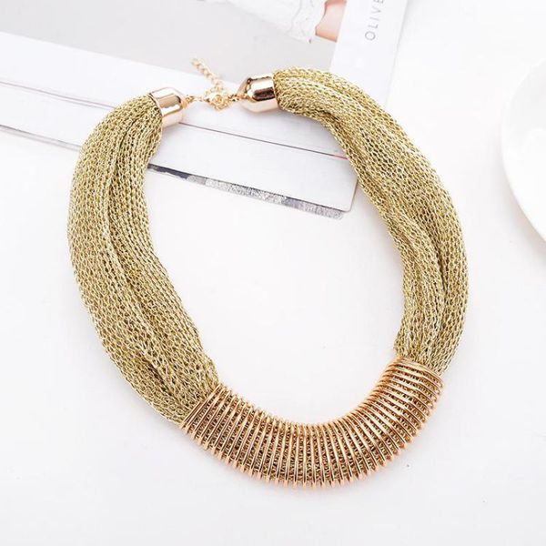 chokers european american necklace gold black silver color gauze chain for women jewelry necklaces & pendants charms jewellery, Golden;silver
chokers european american necklace gold black silver color gauze chain for women jewelry necklaces & pendants charms jewellery, Golden;silver