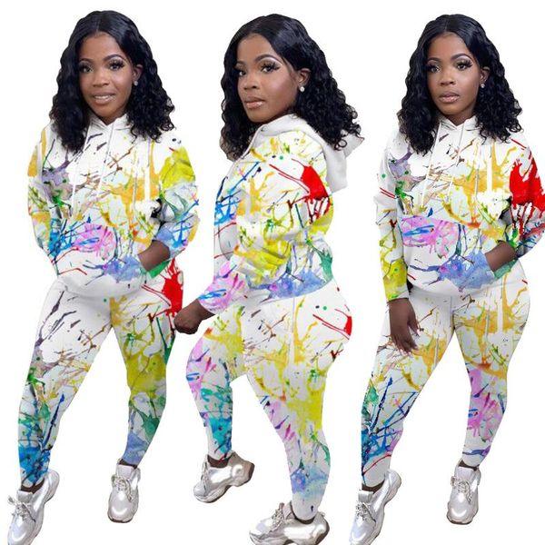 women's two piece pants zaggin 2021 autumn women printing sports 2-pieces suit casual ladies hooded full sleeve sweater long plus size, White
women's two piece pants zaggin 2021 autumn women printing sports 2-pieces suit casual ladies hooded full sleeve sweater long plus size, White