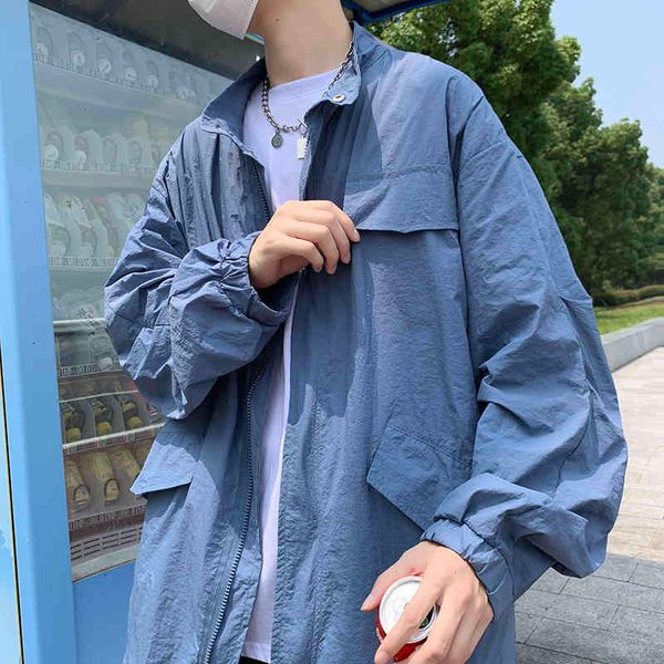 men's jackets summer thin fashion multicolor casual pocket men streetwear loose breathable sunscreen mens outwear, Black;brown
men's jackets summer thin fashion multicolor casual pocket men streetwear loose breathable sunscreen mens outwear, Black;brown
