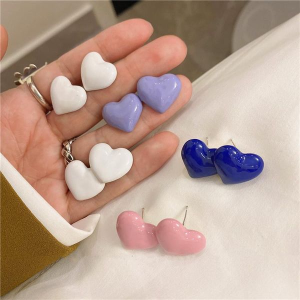 korea trendy geometric candy color heart enamel stud earrings for women girls fashion jewelry, Golden;silver
korea trendy geometric candy color heart enamel stud earrings for women girls fashion jewelry, Golden;silver