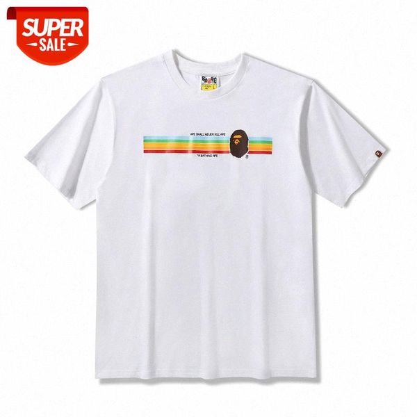 japanese brand ape-man head rainbow print round neck short-sleeved couple t-shirt for men and women #ax1h, White;black
japanese brand ape-man head rainbow print round neck short-sleeved couple t-shirt for men and women #ax1h, White;black