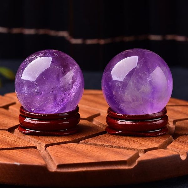 35-40mm natural crystal amethyst ball energy stone purple ornaments home decoration reiki healing wooden frame decorative objects & fig
35-40mm natural crystal amethyst ball energy stone purple ornaments home decoration reiki healing wooden frame decorative objects & fig
