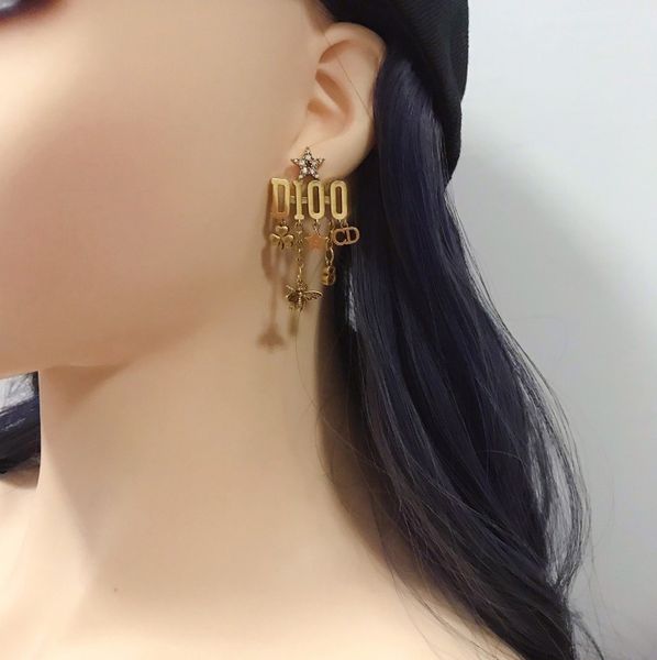 design jewelry / letter star tassel net red temperament women's bronze earrings selq, Golden
design jewelry / letter star tassel net red temperament women's bronze earrings selq, Golden