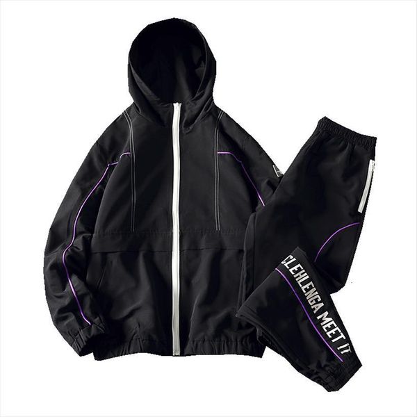 man two piece set mens tracksuit sweatsuit overalls leisure suit hooded jackets harem pants casual clothing, Gray
man two piece set mens tracksuit sweatsuit overalls leisure suit hooded jackets harem pants casual clothing, Gray