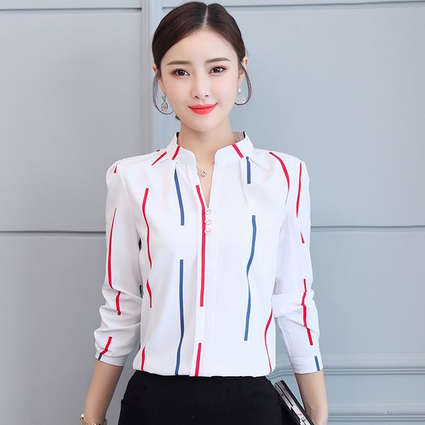 korean women shirts woman chiffon blouses long sleeve white shirt stripe v neck ladies blouse xxl 210427
korean women shirts woman chiffon blouses long sleeve white shirt stripe v neck ladies blouse xxl 210427