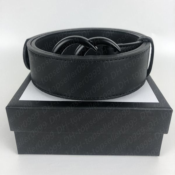 

Designer Belt Men Women Belt Fashion Belts Smooth Big Buckle Real Leather Classical Strap Ceinture 2.0cm 3.0cm 3.4cm 3.8cm Width with Box Packing 14 Styles Aaaaa a, 3.8cm gold + black buckle