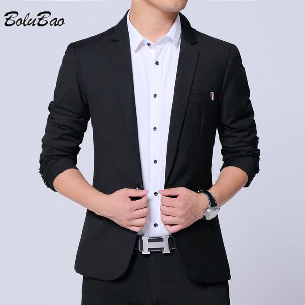 men's suits & blazers bolubao spring autumn solid color korean style slim fit casual suit business formal male, White;black 
men's suits & blazers bolubao spring autumn solid color korean style slim fit casual suit business formal male, White;black