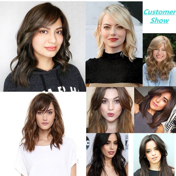 tilted frisette lace wigs synthetic hair wigs with bangs for women heat resistant party daily natural brown color fashion iconfactory direct, Black
tilted frisette lace wigs synthetic hair wigs with bangs for women heat resistant party daily natural brown color fashion iconfactory direct, Black
