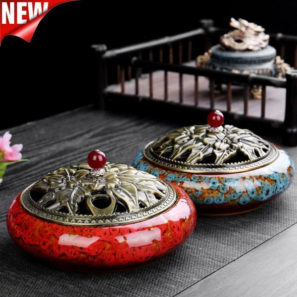 fragrance lamps 2021 household large incense burner for coil / sticks cones buddhist sandalwood home decor ceramic aroma censer holder
fragrance lamps 2021 household large incense burner for coil / sticks cones buddhist sandalwood home decor ceramic aroma censer holder