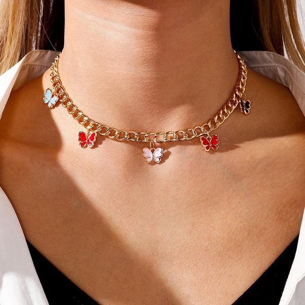 chains butterfly fashion necklace for women jewelry chokers collares chain streetwear bijoux femme pendant bohemian accessories, Silver
chains butterfly fashion necklace for women jewelry chokers collares chain streetwear bijoux femme pendant bohemian accessories, Silver