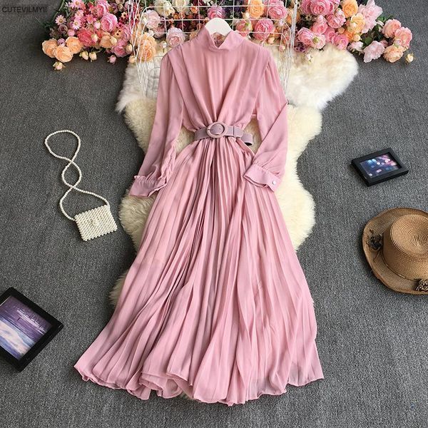 casual dresses long max dress with belt s 2021 fall autumn women office lady solid colors red yellow green pink feminine vestidos, Black;gray
casual dresses long max dress with belt s 2021 fall autumn women office lady solid colors red yellow green pink feminine vestidos, Black;gray