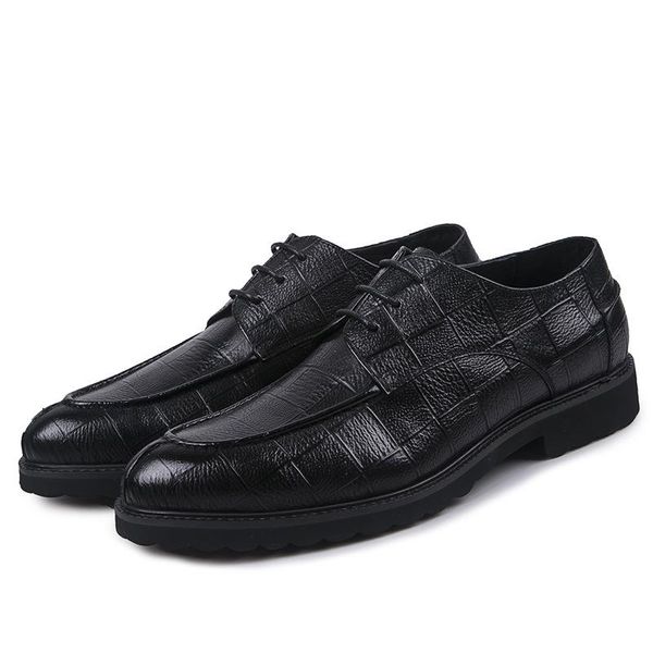 dress shoes men's leather lace-up crocodile pattern comfortable soft work wear oxfords, Black
dress shoes men's leather lace-up crocodile pattern comfortable soft work wear oxfords, Black