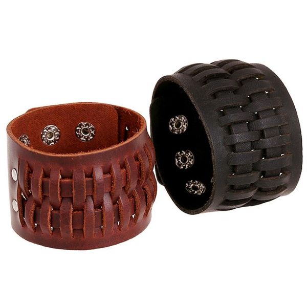 tennis women mens jewelry punk genuine leather cowhide two layers woven adjustable wrap wristband metal buckle bracelets bangles, Golden;silver
tennis women mens jewelry punk genuine leather cowhide two layers woven adjustable wrap wristband metal buckle bracelets bangles, Golden;silver