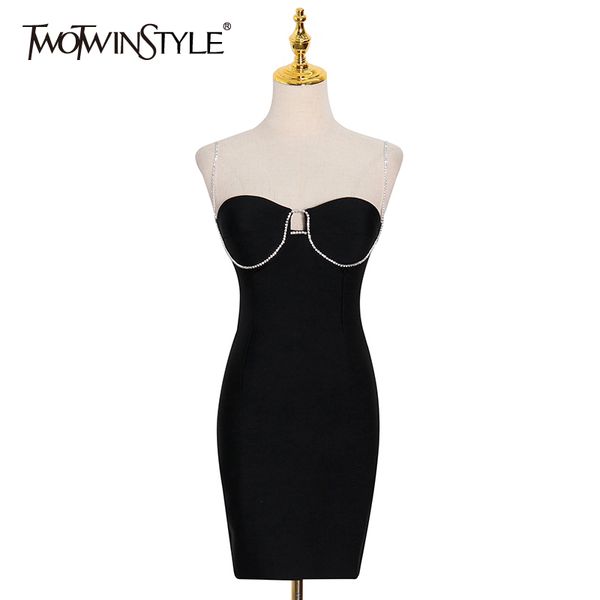 twotwinstyle party backless sling dress for women square collar sleeveless high waist patchwork diamond dresses female 210517, Black;gray
twotwinstyle party backless sling dress for women square collar sleeveless high waist patchwork diamond dresses female 210517, Black;gray