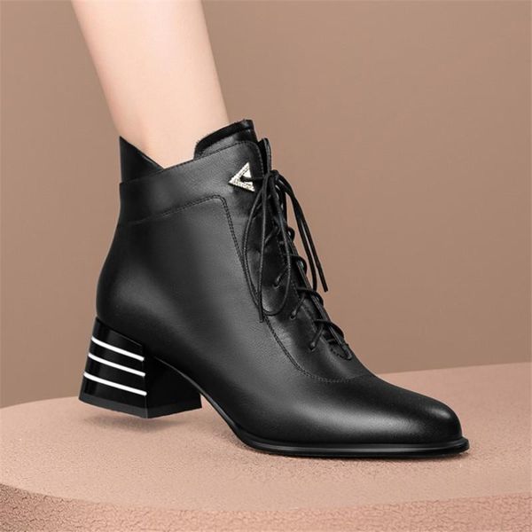 boots pxelena women genuine leather ankle plus size 34-43 med heels 2022 winter lady office shoes work, Black
boots pxelena women genuine leather ankle plus size 34-43 med heels 2022 winter lady office shoes work, Black