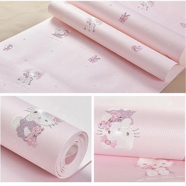 wallpapers cartoon 3d embossed wallpaper kids rooms pink girl bedroom decor cat pattern wall paper non-woven
wallpapers cartoon 3d embossed wallpaper kids rooms pink girl bedroom decor cat pattern wall paper non-woven