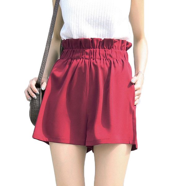 short casual mode women summer elastic shorts high belt chiffon loose plus size korean pantalon mujer verano f552 o0zr, White;black
short casual mode women summer elastic shorts high belt chiffon loose plus size korean pantalon mujer verano f552 o0zr, White;black